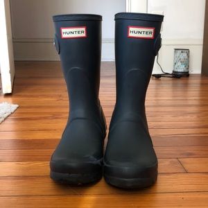Navy Hunter rain boots